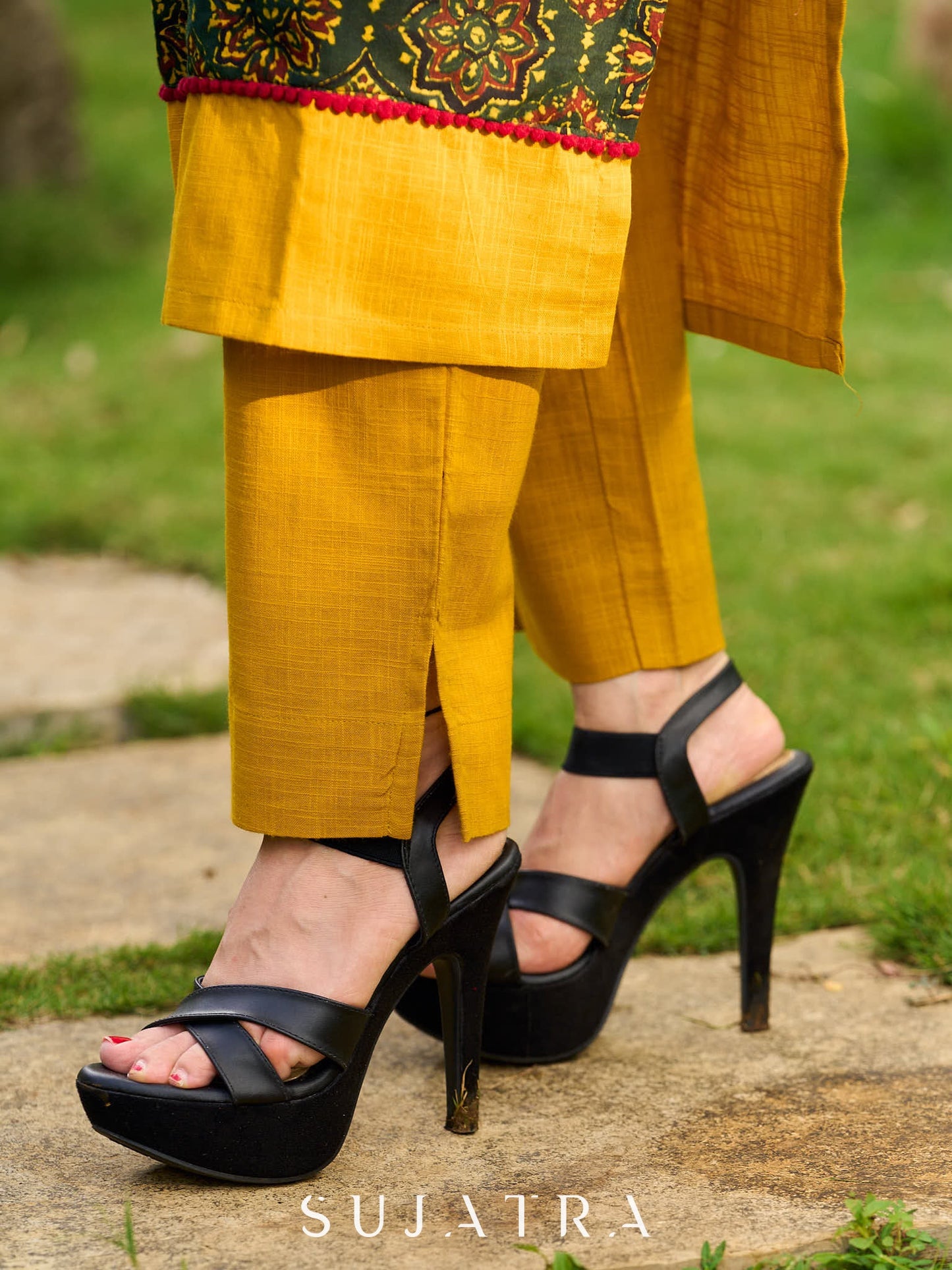 Mustard Straight Fit Pant