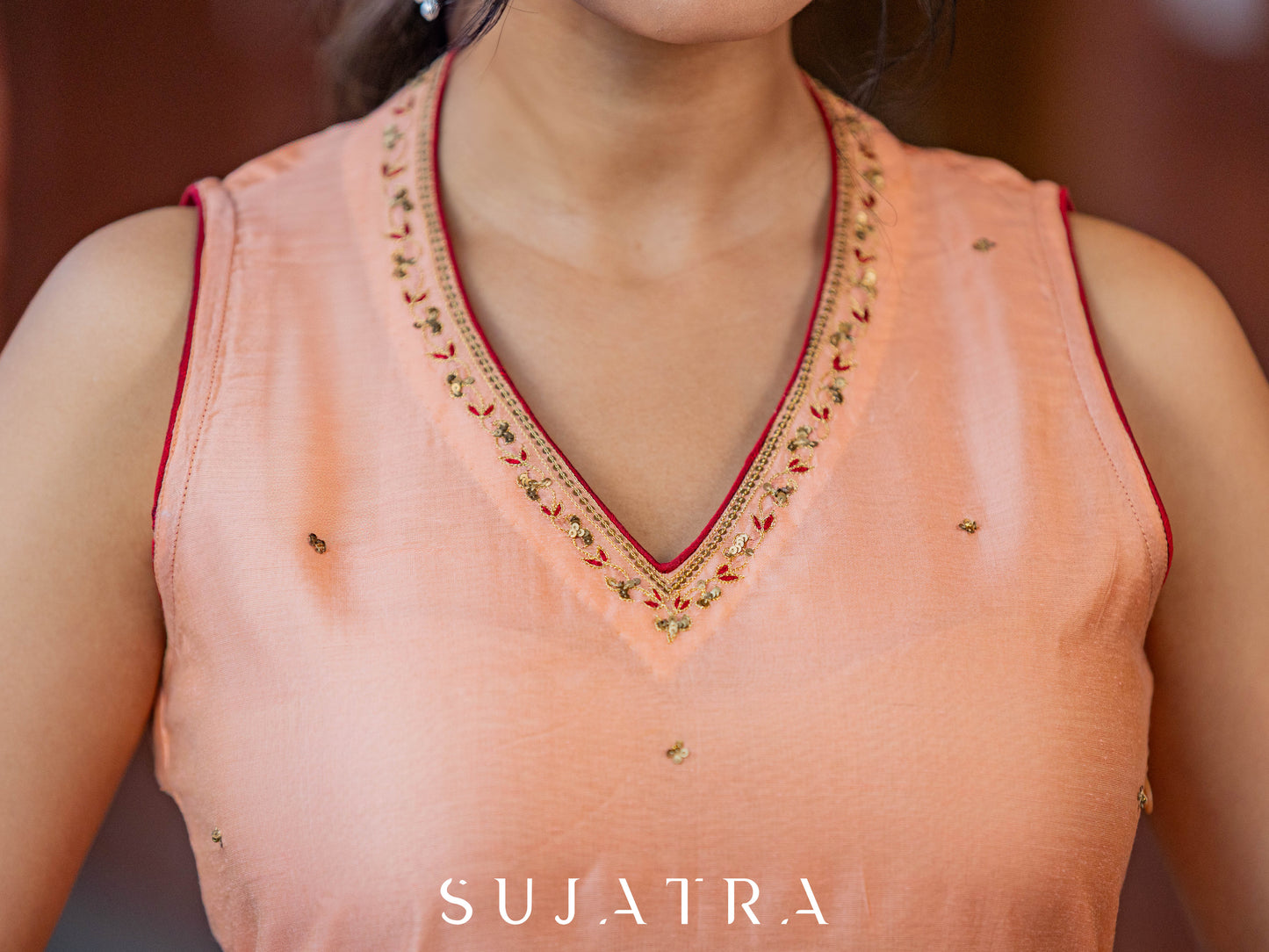 Rang Intricate Hand Embroidered Chanderi Kurta