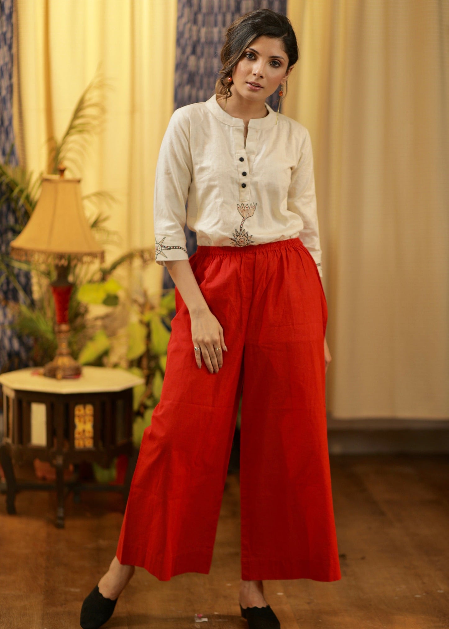 Exclusive pure cotton comfort fit pant
