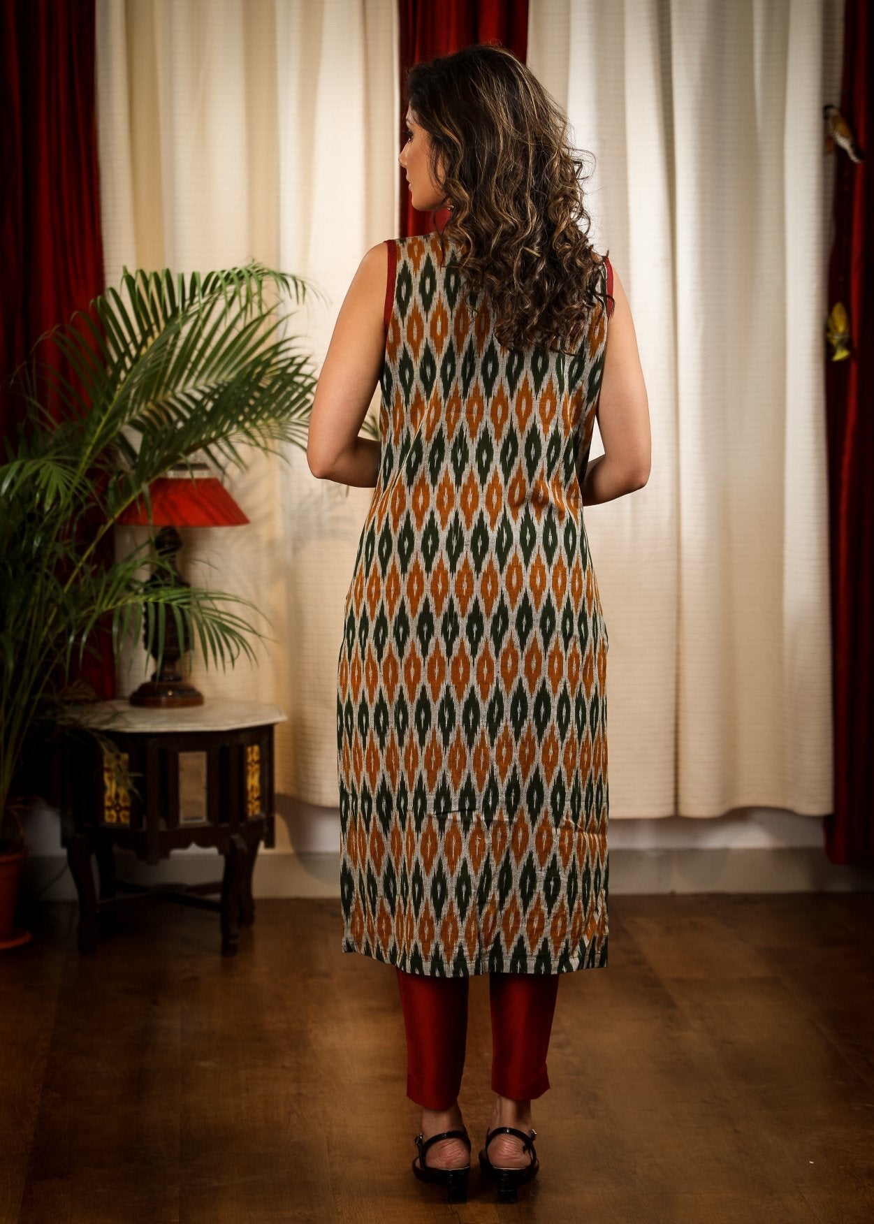 Straight Cut Smart Ikat Kurta