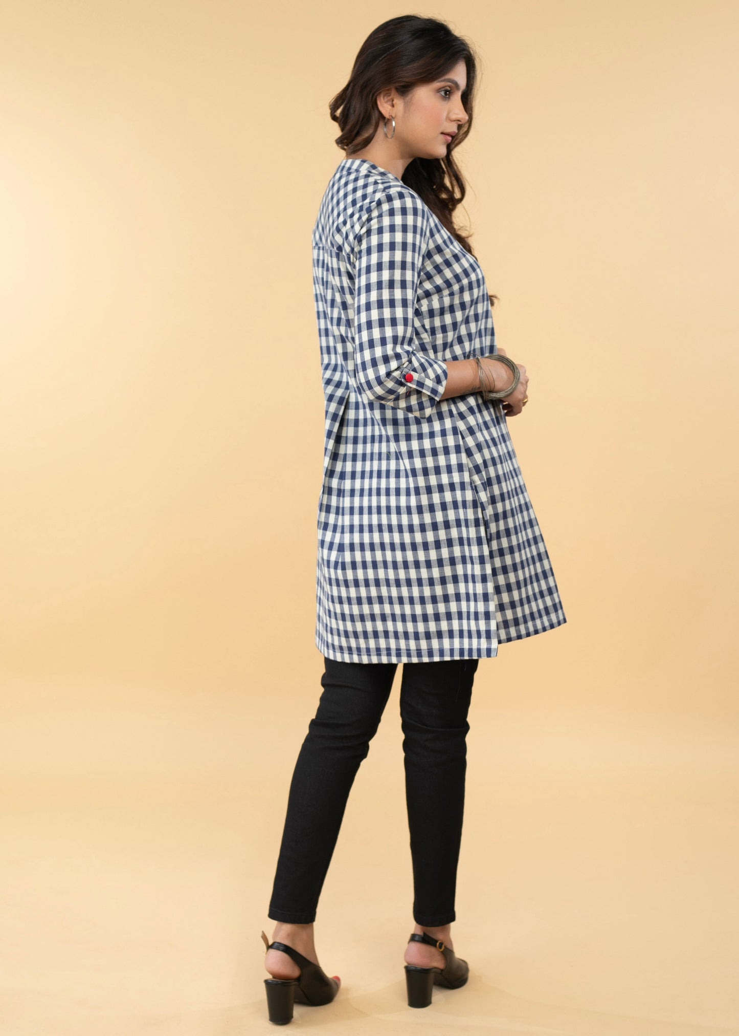 Smart Pure Cotton Checks Tunic