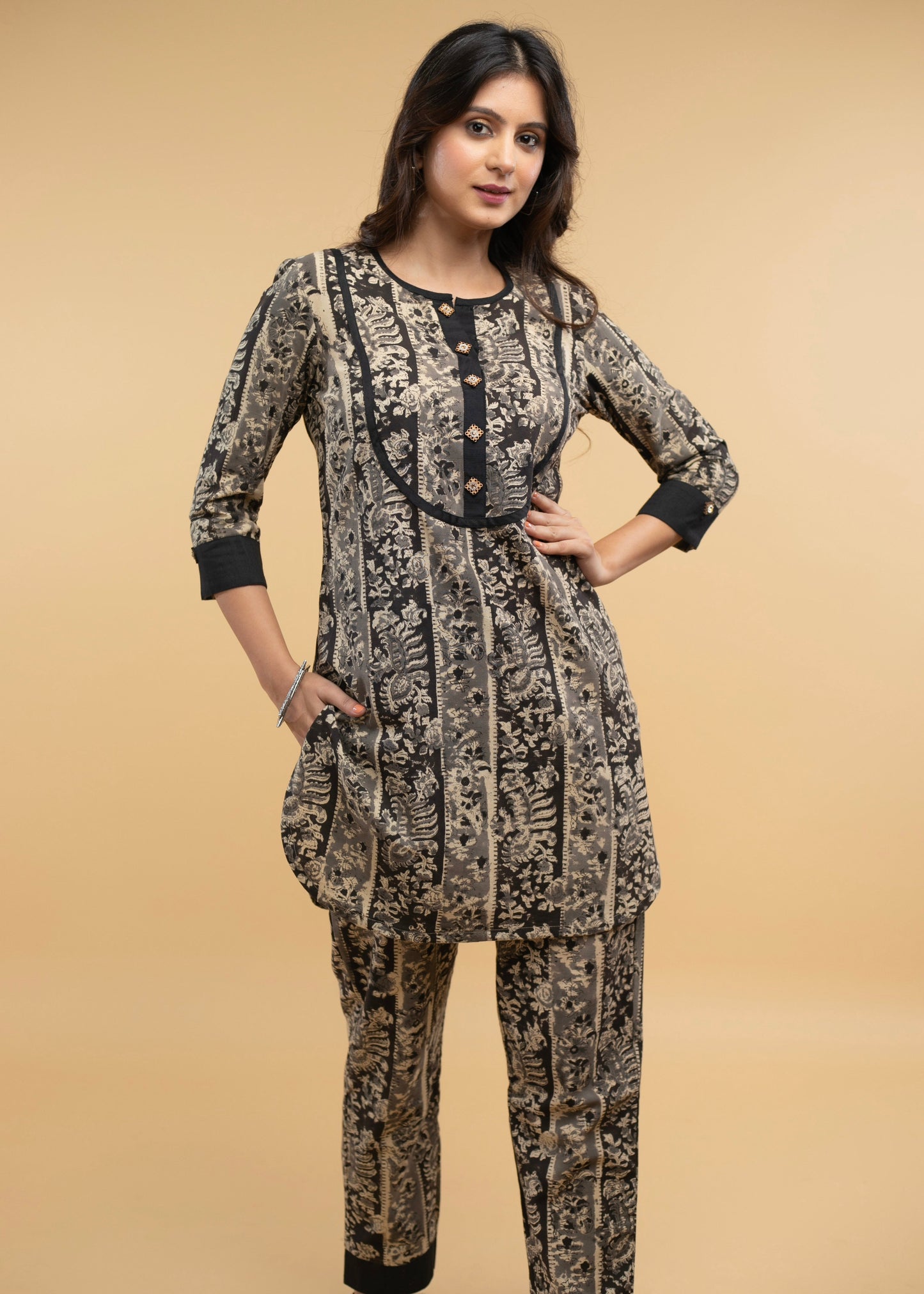 Trendy Cotton Kalamkari Co ord set - 2 Piece