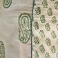 Classic Hand Block Printed Beige Chanderi Kurta Featuring Paisley Panels & Flared Sleeves