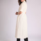 Breezy Off-White Cotton Kurta with Artistic Hand-Painted Detailing