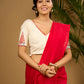 Exclusive hand painted madhubani off white blouse.