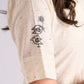 Breezy Off-White Cotton Kurta with Artistic Hand-Painted Detailing