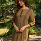 Minimal Sand Beige short kurta with a striking black Ajrakh border.