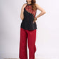 Black Ethnic Top with Asymmetric Ajrakh Panel and Coin Embellishment