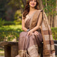 Elegant Earthy Pure Tussar Silk Block Print Saree featuring Heritage Prints and Natural Tones
