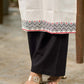 Contemporary Off-White Cotton Flex Kurta with Modern Geometric Hand Block Print