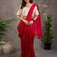 Ivory Cotton Blouse with Embroidered Floral Motif