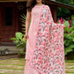 Baby pink kurta with fine stitch detailing Duppata & Pant optional