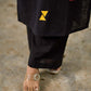 Elegant Black Cotton Kurta with Intricate Geometric Hand Block Print
