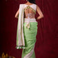 Soft Pastel Green Mul Cotton Saree Adorned with Delicate Hakoba Border & Pallu