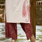 Classic Ivory Cotton Kurta with Traditional Paisley Hand Block Motifs