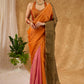 Exclusive Orange & Pink Combination Pure Tissue Saree With Optional Khan Blouse Piece
