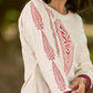 Classic Ivory Cotton Kurta with Traditional Paisley Hand Block Motifs