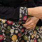 Flared Multicolor Brocade Skirt - Additional Black Rayon Shirt