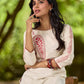 Classic Ivory Cotton Kurta with Traditional Paisley Hand Block Motifs