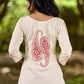 Classic Ivory Cotton Kurta with Traditional Paisley Hand Block Motifs