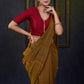 Stylish Maroon Blouse with Pleated Back