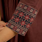Beautiful  brown cotton ajrakh combination top