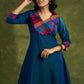 Trendy Peacock Blue Cotton Silk Kurta - Pant Optional