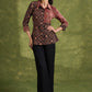 Smart Ajrakh Combination Cotton Top