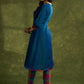 Trendy Peacock Blue Cotton Silk Kurta - Pant Optional