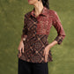 Smart Ajrakh Combination Cotton Top