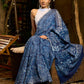 Handcrafted Indigo elegance with artisanal print patterns and modern poise