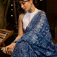 Handcrafted Indigo elegance with artisanal print patterns and modern poise