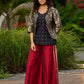 Regal Black & Golden Brocade Jacket Ensemble – with Optional Cotton Silk Butta Tunic & Cotton Silk Pants