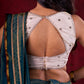 Light Gold Luxe Blouse Featuring Subtle Self-Design Butta & Sweetheart Neckline