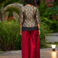 Regal Black & Golden Brocade Jacket Ensemble – with Optional Cotton Silk Butta Tunic & Cotton Silk Pants