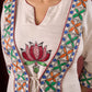 Ivory Handloom Jacket-Style Kurta with Hand Painted Madhubani & Gond Detailing