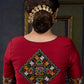 Traditional Maroon Kutch Mirror Work Blouse
