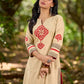 Sophisticated Beige Cotton Kurta with Statement Hand Block Design and Printed Hem Border