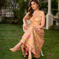 Effortless sunshine yellow floral dress designed with a delicate neckline, gathered straps, and a breezy, flowy form.