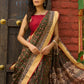 Hand block printed Chanderi saree, earthy elegance with a hint of heritage