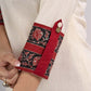 Off White Cotton Flex Top with Statement Floral Printed Collar & Cuff Highlighted with Handcrafted Kantha