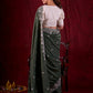 Sage Elegance Chanderi Saree Featuring All-Over Embroidery & Exquisite Heavy Border