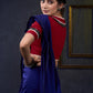 Maroon Cotton Frilled Neck Blouse
