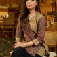 Ajrakh Heritage Wrap Cotton Top in Earthy Beige