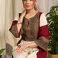 Chic dual-tone cotton dress featuring intricate geometric block print artistry