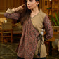 Ajrakh Heritage Wrap Cotton Top in Earthy Beige