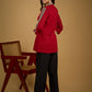 Elegant maroon cotton top highlighted with beautiful border detailing.