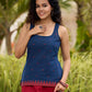 Ikat & Jamdani design Fusion Maroon Top & Skirt with Additional Ikat Accent Shrug
