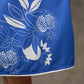 Sapphire and White Pomegranate Printed Dress