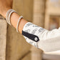 Classic White Cotton Kurta Featuring Black Leaf Vine Embroidery & Printed Sleeve Detail